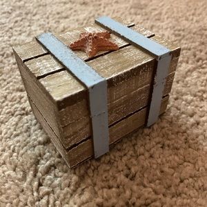 Rustic Beachy Seashell Jewelry Box